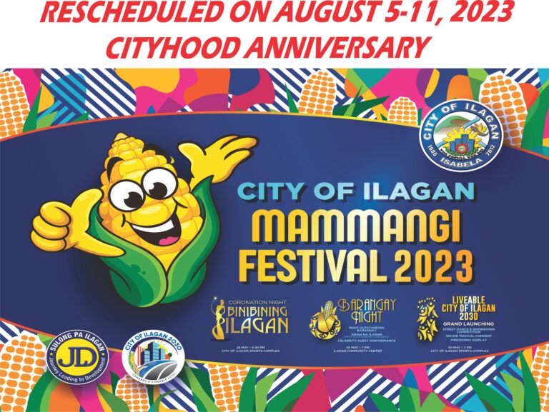 Mammangi Festival postponed and  rescheduled on August 5-11, 2023 due to the forecasted severe weather condition that may be brought by Super Typhoon Mawar.